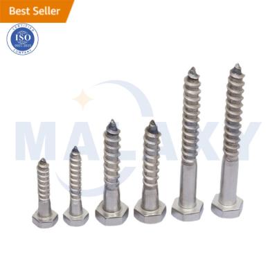 China Pan MALAXY Hex Head Wood Screws Din 571 Lag Screws Hexagon Head Wood Screws for sale