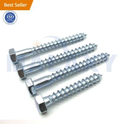 China Low Pan MALAXY Price Galvanized Hex Wood Lag Screw Screws Din571 For Wood for sale