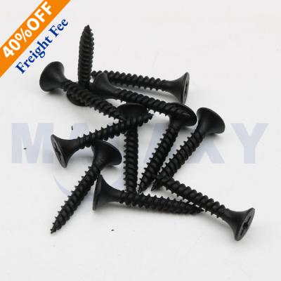 China Pan MALAXY Machine Screw Coarse Thread Black Phosphated Drywall Screws For Wood for sale