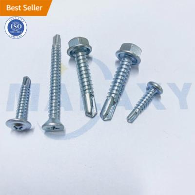 China MALAXY Pan Self Drilling Hex Head Roof Tek Screw Price Washer Screws for sale