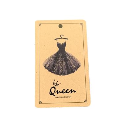 China Sustinable Fashional High Quality Custom Printed Logo Hang Tag Label Paper Tag Clothing for sale