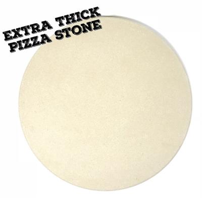 China Pizza Stone Heats Even Kamado Accessories Best Selling Round Full Ceramic 14 Inch Pizza Stone With Good Packing for sale