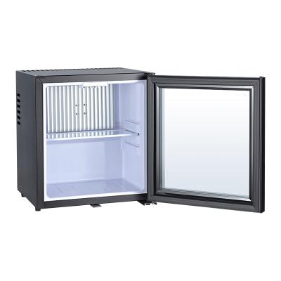 China XC-25BG Hot Selling Switch Hotel Refrigerator Silent Refrigerator Mini Bar Glass Single Hotel Absorption for sale