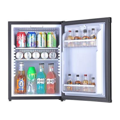 China Absorption 40 Liters No Vibration And Low Noise Double Zone Absorption Refrigerator Hotel Mini Bar Fridge Hotel And Cheap Small for sale