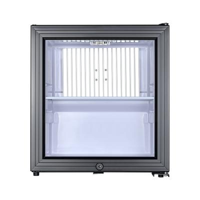 China 25L Absorption Door Display Fridge XC-25BG Glass Door Glass Small Mini Fridge Hotel Mini Bar Refrigerator for sale