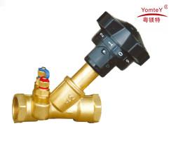 China yomtey brass on-off control balancing vavle for sale