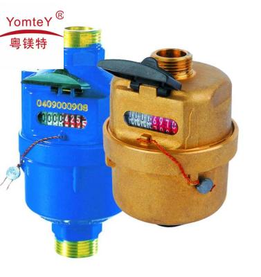 China yomtey Brass (plastic) body rotary pistion volumetric type cold water meter for sale