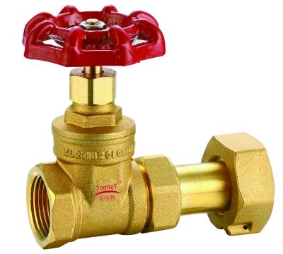 China YomteY Brass Gate Valve for Water Meter for sale