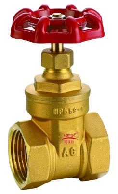 China YomteY Commercial No-Rising stem Brass gate valve for sale