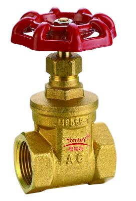 China YomteY PN16 Full-Port Brass Gate Valve for sale