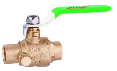 China YomteY LF Brass Ball Valve CxC with Drain for sale