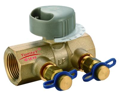 China YomteY LF Brass Circuit Setter Balancing Valve for sale