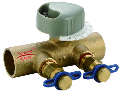 China YomteY LF Brass Circuit Setter Balancing Valve CXC for sale