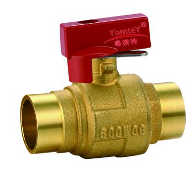 China YomteY Brass Ball Valve with Memory Stoper for sale