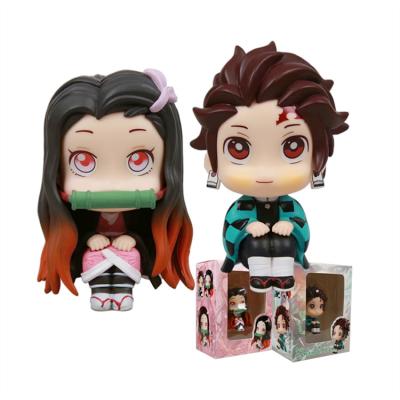 China Display 2 Styles Demon Slayer Figure Kimetsu No Yaib Kamado Nezuko Japanese Anime Figures Toy Anime Action Figure for sale