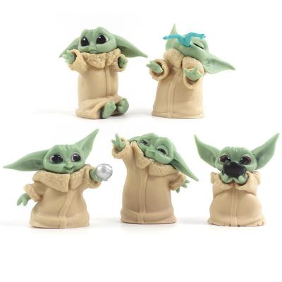 China Show Drawing 4.5-7cm Toy Figure Statues Anime Manga Baby Yoda Action Figure Anime Figures for sale