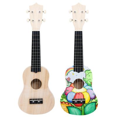 China Kids Wooden Diy Guitar Set Art Crafts and Diy Toys Handmade Guitar Kit Drawing Toys Diy Instrument for sale