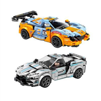 China Toy Assemble Pull Back Car Racing Car Building Blocks Building Toys Car Blocks and Model Building Toys For Children for sale