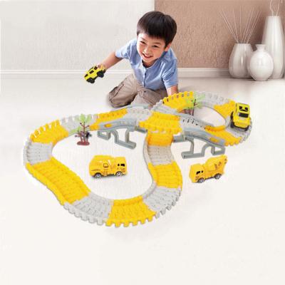 China Slot Toy Hot Sale Diy Assembly Toys Race Track Changeable Race Car Track Toys Car Rail For Kids for sale