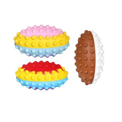 China Inflatable Toy 3D Stress Ball Silicone Push Noise Bubble Wiggle Toy Pop Up Toys Sensory Ball for Toddlers for sale