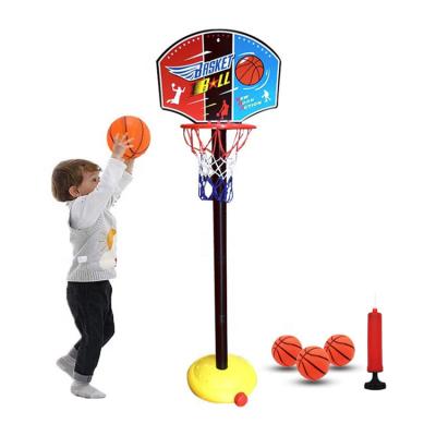 China Amazon Hot Selling Plastic Sports Toys Kids Indoor Playground Toys Basketball Rack Toys Adjustable for sale