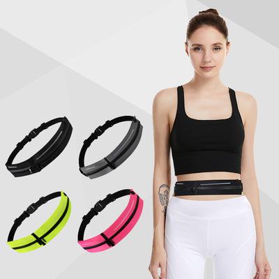 China Amazon Hot Sale Wholesale Water Proof Nylon Waterproof Clear Sport Running Custom Logo Print Belt Waist Bag Fanny Pack Fanny Pack For Men for sale