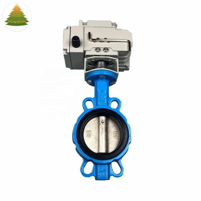 China Automatic Motor Control Industrial Electric 4 Inch Motorized Butterfly Valve With Electric Actuator for sale