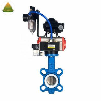 China Building Material Shops Pneumatic Automation Aluminum Parts With Pneumatic Solenoid Valve Actuator For Industrial for sale