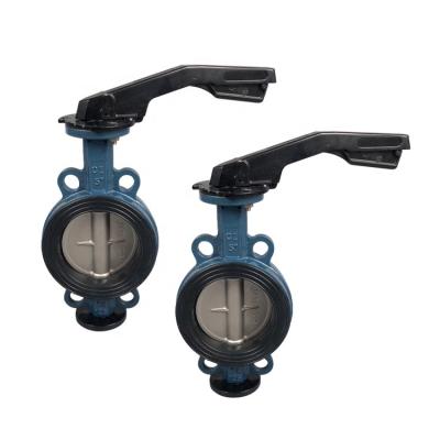 China Standard Size Industrial Aluminum Stainless Steel Hook Type Butterfly Valve for sale