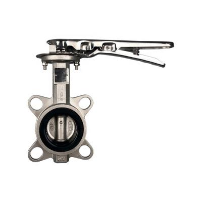 China China price ss304 ss316 stainless steel industrial wafer type butterfly valve for sale