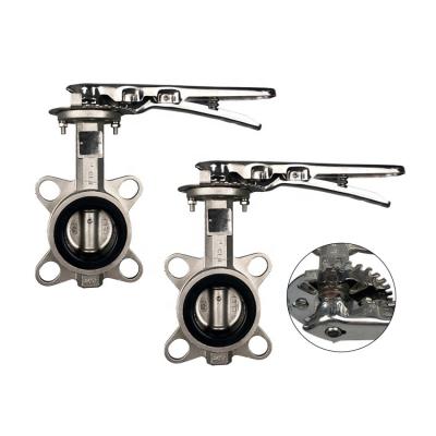 China Industrial Ductile Type 304 Stainless Steel Cast Iron Wafer Type Butterfly Valve for sale