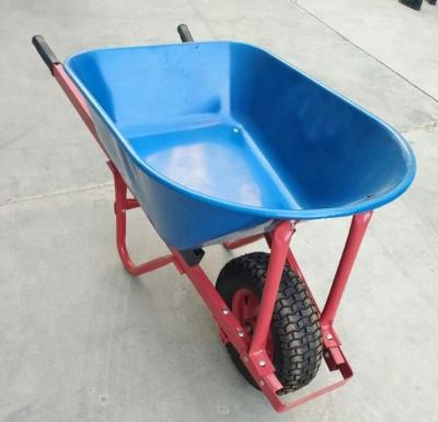 China 100L Concrete Construction Wheel Barrow Outdoor Heavy Duty Wheel Barrow With Big Wheel for sale