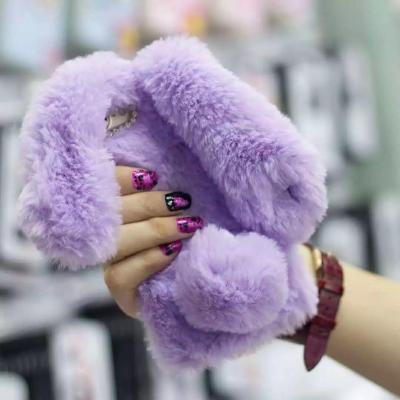 China Hot Rabbit Shockproof Plush Phone Case For Apple IPhone14 Hot Rabbit Plush Phone Case For Goddess Hand Warmer Cover Devices for sale