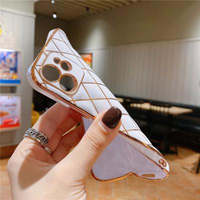 China Shockproof Soft Phone Case Lady Electroplating TPU Back Cover For iPhone For Samsung Airbag For Huawei Mobile Cases for sale