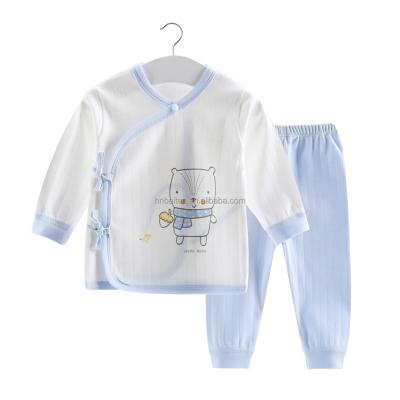 China Factory OEM Anti-Shrink Baby Clothing Sets Knitted 100% Cotton Baby Garment Factory OEM Newborn Infant Summer Home Wear for sale