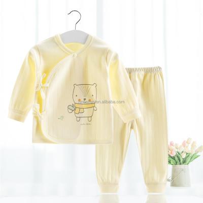 China China Manufacturer Anti-Shrink Baby Clothing Sets Knitted 100% Cotton Baby Clothes Factory OEM Newborn Infant Summer Homewear for sale