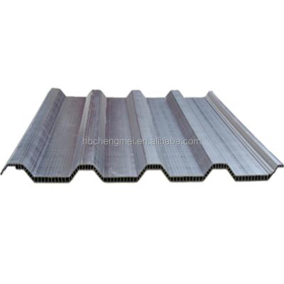 China 860 mm colored pvc upvc hollow corrugated roof sheet for chemistry plant for sale