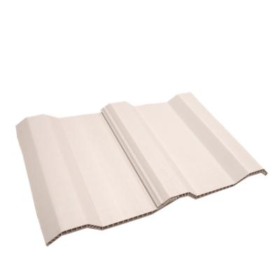 China 860mm China corrugated hollow pvc twinwall roof tile pvc roof sheet for sale