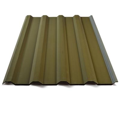 China 860 Mm APVC Hollow Corrugated Sheet For Warehouse Wall And Roofing for sale