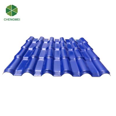 China Chengmei Royal Synthetic Resin--Colorful Anti-aging Stainless Synthetic Spanish 1050 Roof Tile for sale