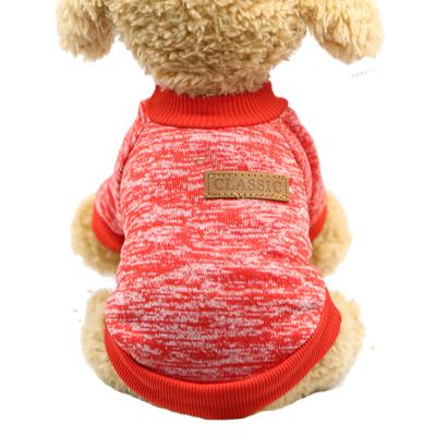 China Durable Classic Sweater Multi Color Accessories OEM Printed Pet Clothes Dog Clothes Dog Cat Puppy Soft for sale