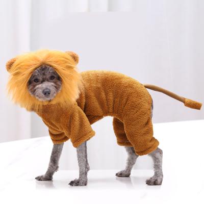 China New Viable Creative Dog Clothes Cat Dog Clothes Bulk Pet Lion Funny Halloween Christmas Winter # for sale