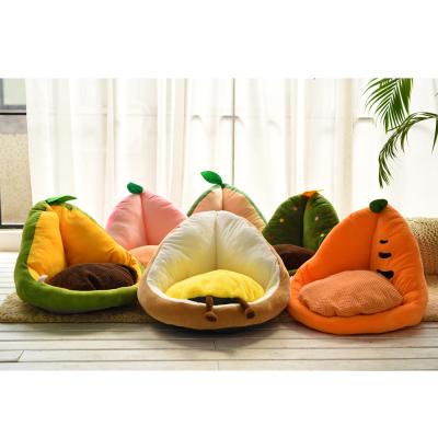 China Breathable Winter Small Dog Cat Bed Warm Removable Cushion Avocado Cats Medium Pet Kennel Bed Pet Supplies for sale