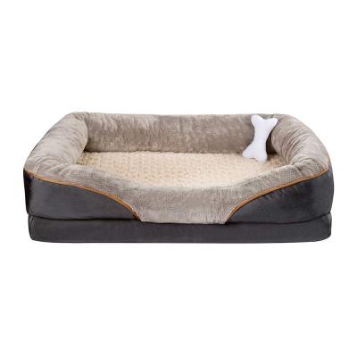 China Breathable Warm Luxury Thick Sponge Dog Sofa Bed Amazon Selling Pet Bed Waterproof Pet Mat Bed for sale