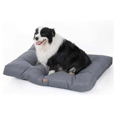 China Modern Luxury Indestructible Gray Portable Breathable L Pet Mat Cushion Dog Bed for sale