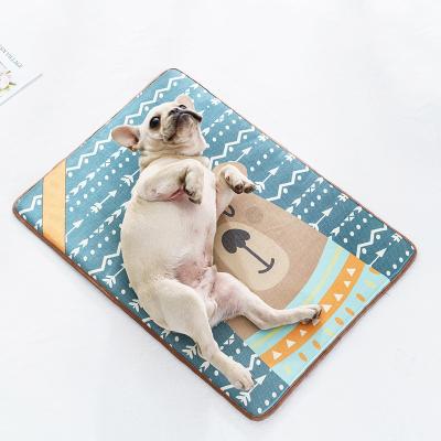 China Breathable Removable Usable In Summer Pet Cooling Pad , Waterproof Dog Self Cooling Mat Pad for sale