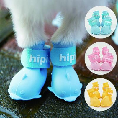 China Amazon Success Stocked Anti Scuff Silicone Rain Dog Waterproof Shoes for sale