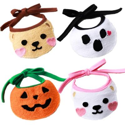 China Viable Wholesale Cute Novelty Dog Knitted Puppy Accessories Dog Cat Bandanas Bib for sale