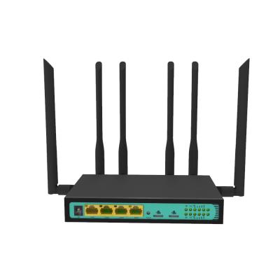 China ENTERPRISE OEM SDK Openwrt Dual PCIE 4G LTE Wireless CPE Router 4G Dual Sim Router With 5 External Antennas for sale