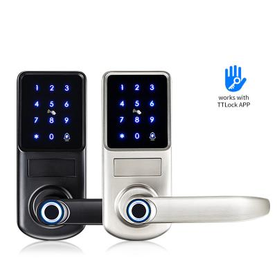 China Room/Hotel/Apartment/Office/B Door Lock & High Security Anti Theft Home Security B/Narrow Door WIFI Smart Door Lock Digital Glass Fingerprint Lock for sale